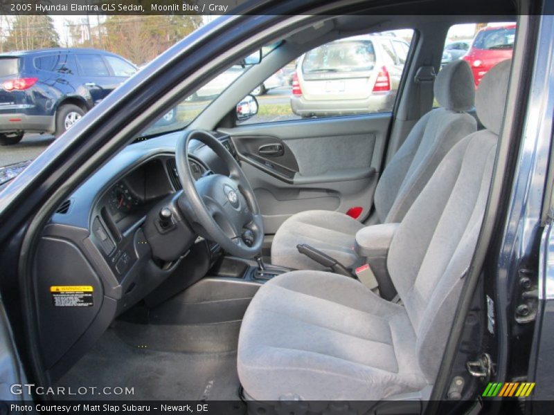 Moonlit Blue / Gray 2005 Hyundai Elantra GLS Sedan