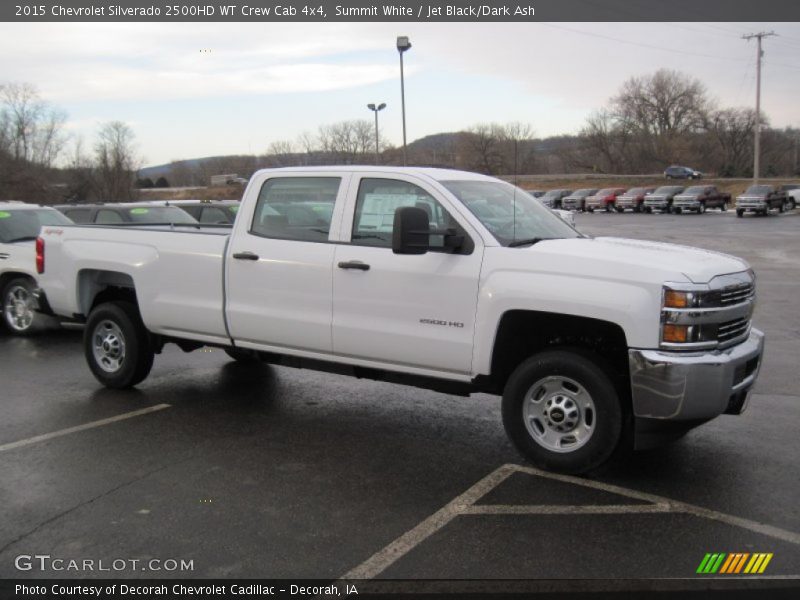 Summit White / Jet Black/Dark Ash 2015 Chevrolet Silverado 2500HD WT Crew Cab 4x4