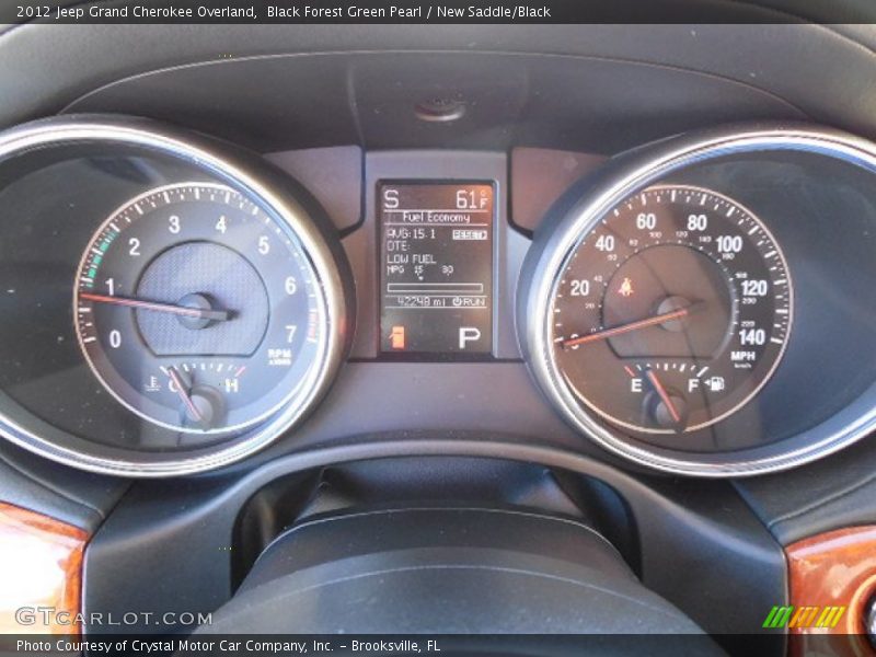 Black Forest Green Pearl / New Saddle/Black 2012 Jeep Grand Cherokee Overland