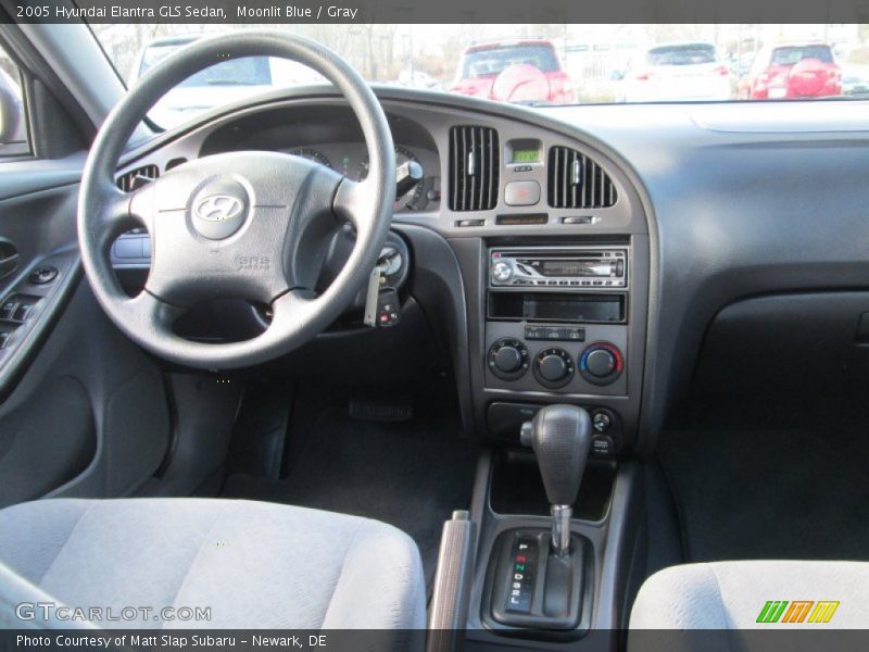 Moonlit Blue / Gray 2005 Hyundai Elantra GLS Sedan