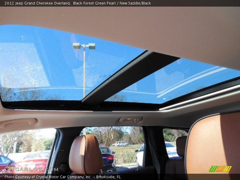 Black Forest Green Pearl / New Saddle/Black 2012 Jeep Grand Cherokee Overland