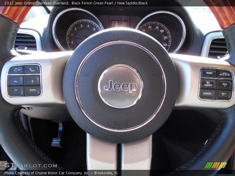 Black Forest Green Pearl / New Saddle/Black 2012 Jeep Grand Cherokee Overland
