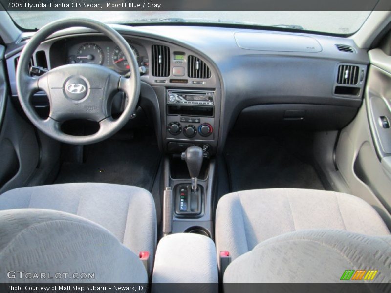 Moonlit Blue / Gray 2005 Hyundai Elantra GLS Sedan