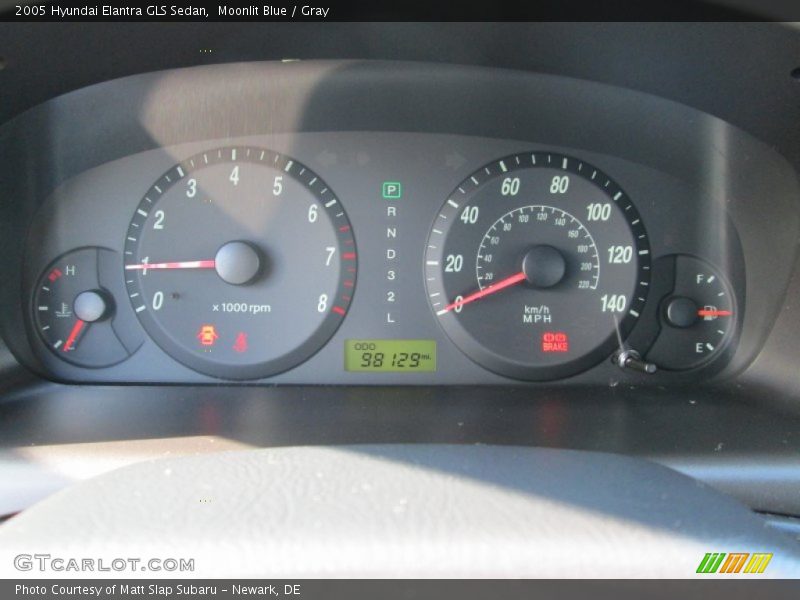 Moonlit Blue / Gray 2005 Hyundai Elantra GLS Sedan