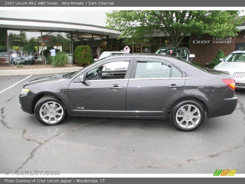 Alloy Metallic / Dark Charcoal 2007 Lincoln MKZ AWD Sedan