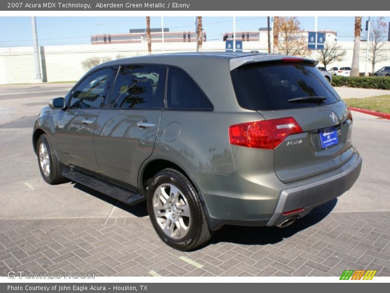Aberdeen Green Metallic / Ebony 2007 Acura MDX Technology