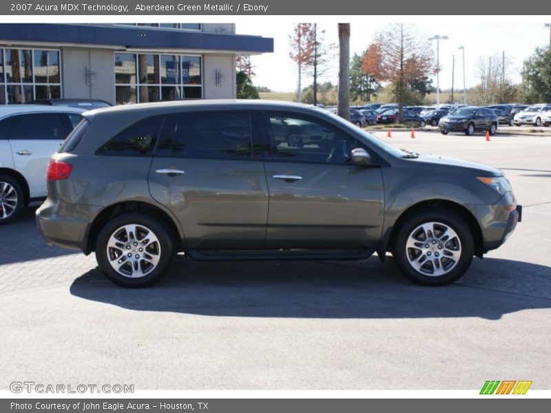Aberdeen Green Metallic / Ebony 2007 Acura MDX Technology