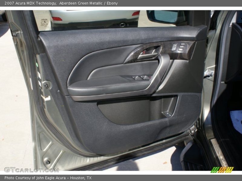 Aberdeen Green Metallic / Ebony 2007 Acura MDX Technology