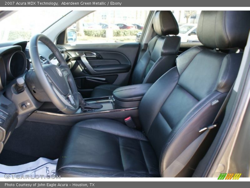 Aberdeen Green Metallic / Ebony 2007 Acura MDX Technology