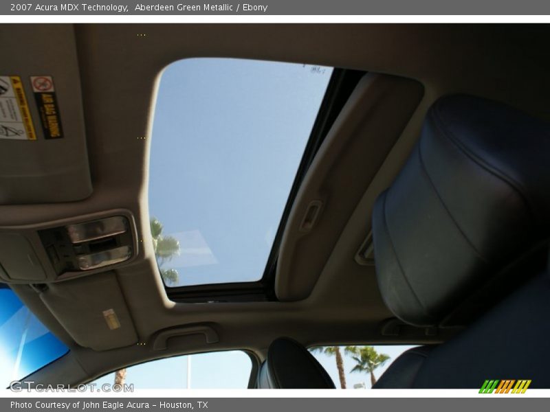 Aberdeen Green Metallic / Ebony 2007 Acura MDX Technology
