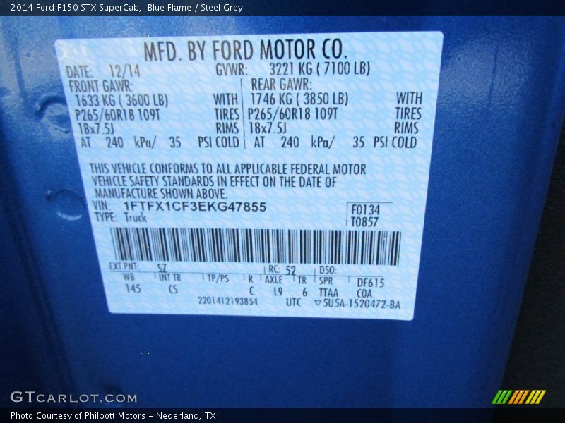 Blue Flame / Steel Grey 2014 Ford F150 STX SuperCab