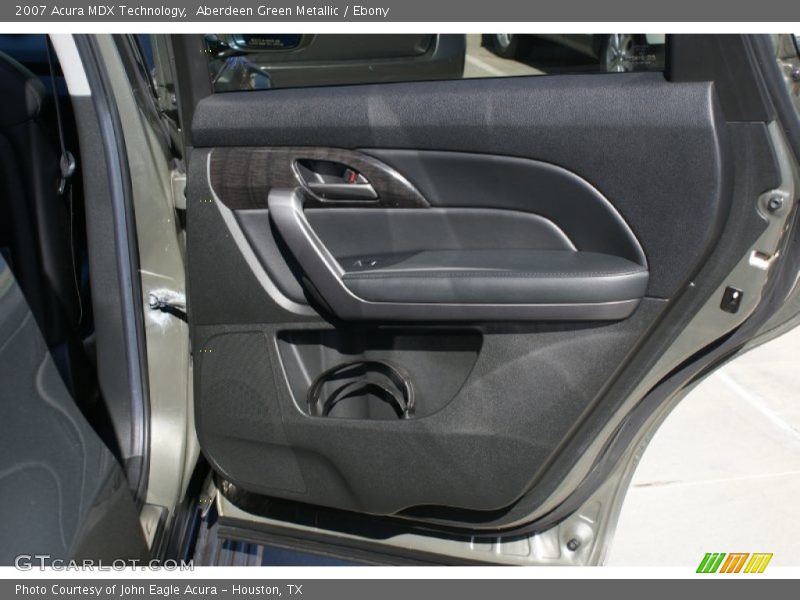 Aberdeen Green Metallic / Ebony 2007 Acura MDX Technology