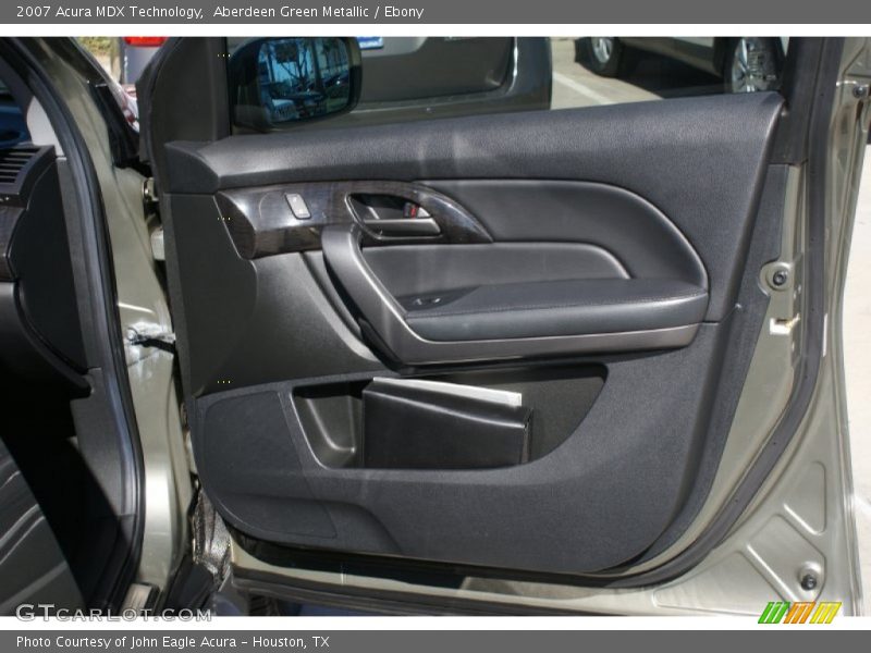 Aberdeen Green Metallic / Ebony 2007 Acura MDX Technology
