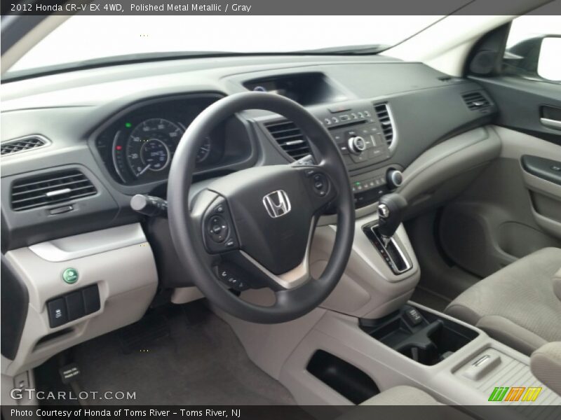 Polished Metal Metallic / Gray 2012 Honda CR-V EX 4WD