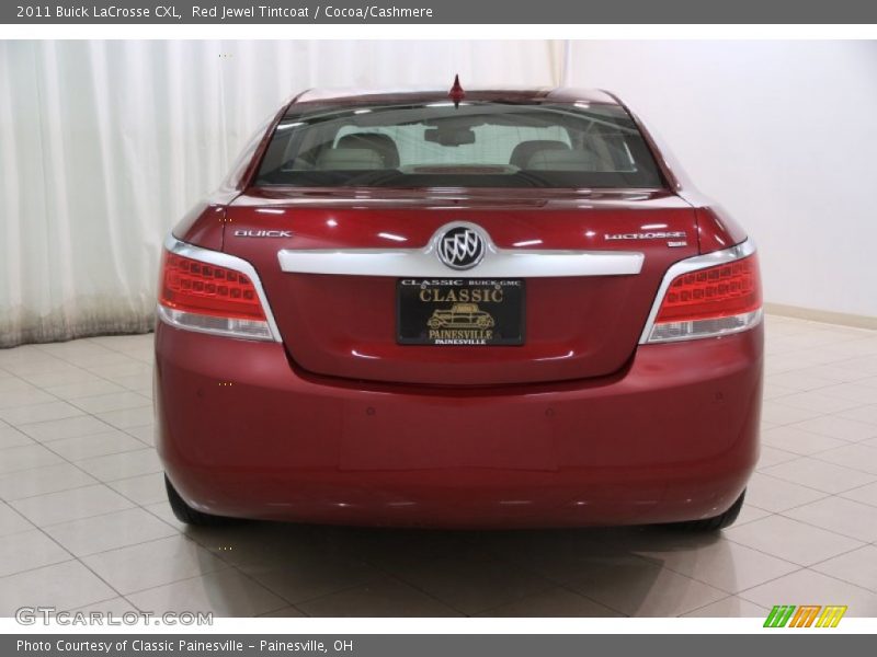 Red Jewel Tintcoat / Cocoa/Cashmere 2011 Buick LaCrosse CXL