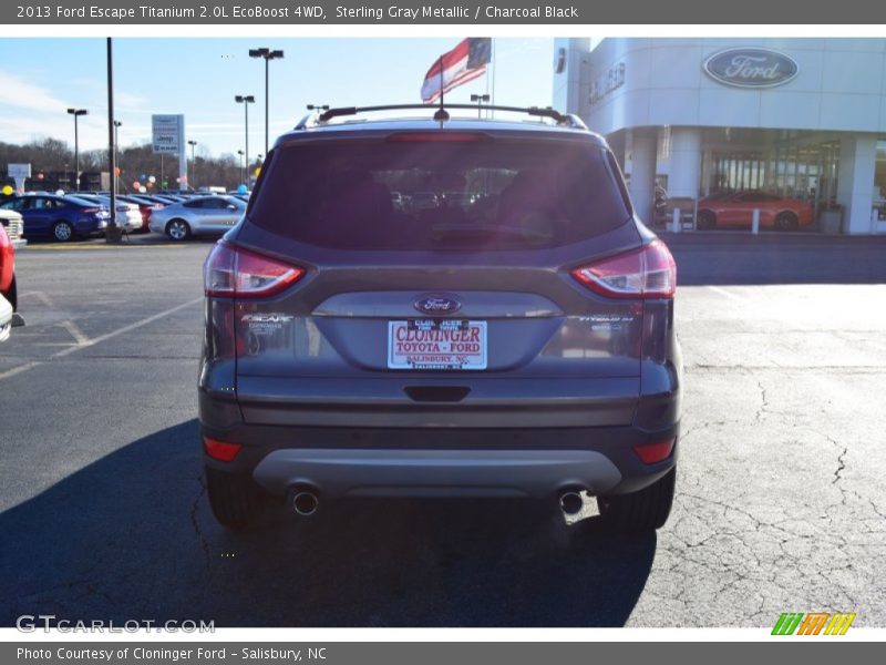 Sterling Gray Metallic / Charcoal Black 2013 Ford Escape Titanium 2.0L EcoBoost 4WD