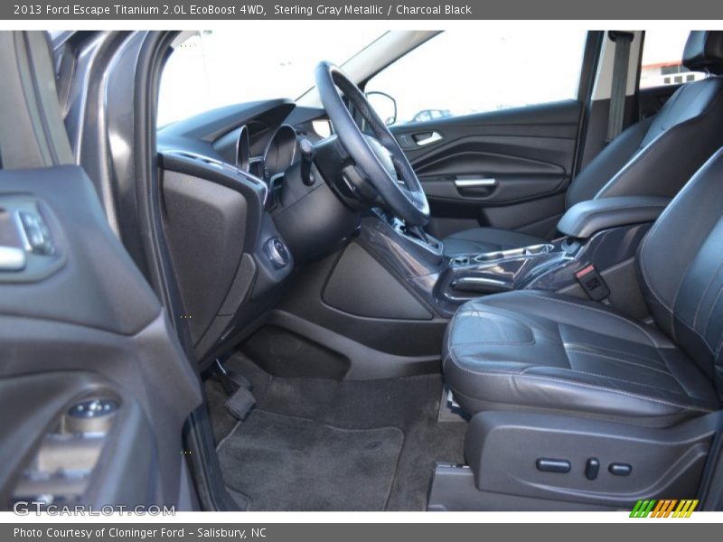 Sterling Gray Metallic / Charcoal Black 2013 Ford Escape Titanium 2.0L EcoBoost 4WD