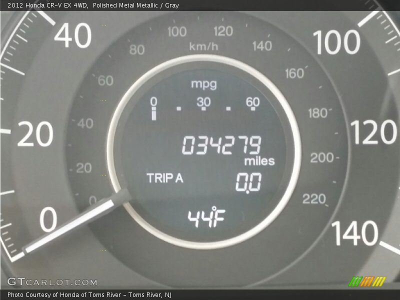 Polished Metal Metallic / Gray 2012 Honda CR-V EX 4WD