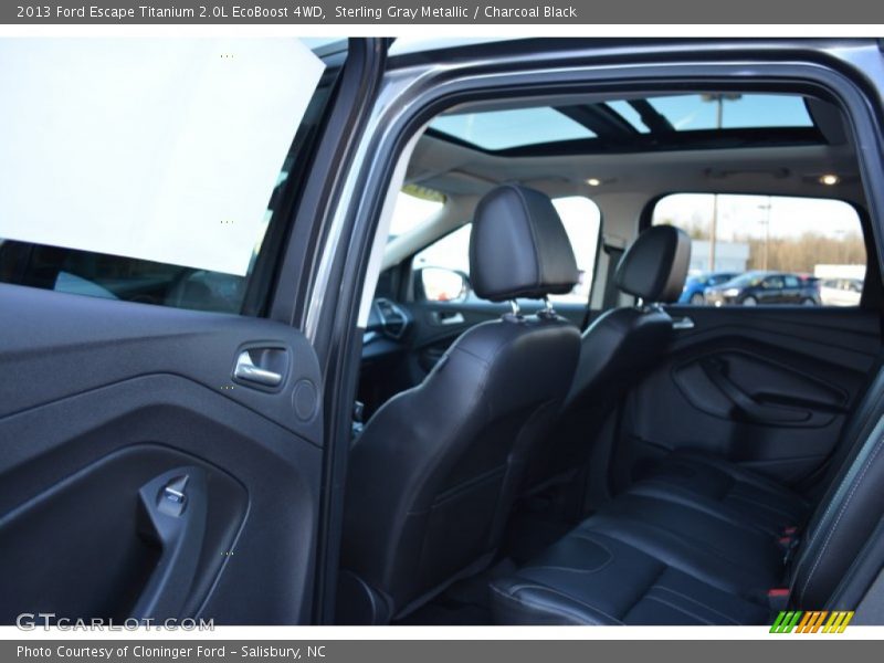 Sterling Gray Metallic / Charcoal Black 2013 Ford Escape Titanium 2.0L EcoBoost 4WD