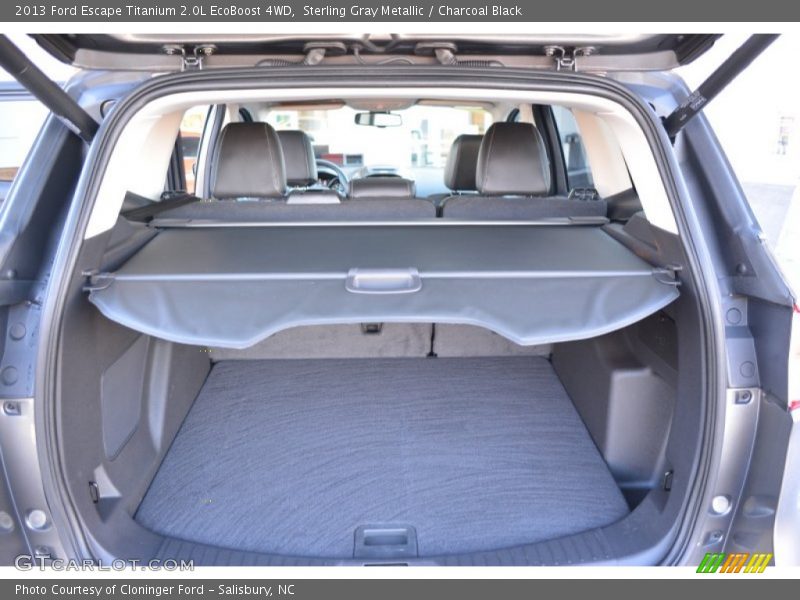 Sterling Gray Metallic / Charcoal Black 2013 Ford Escape Titanium 2.0L EcoBoost 4WD