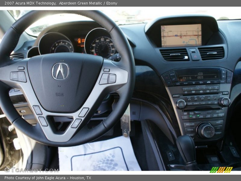 Aberdeen Green Metallic / Ebony 2007 Acura MDX Technology