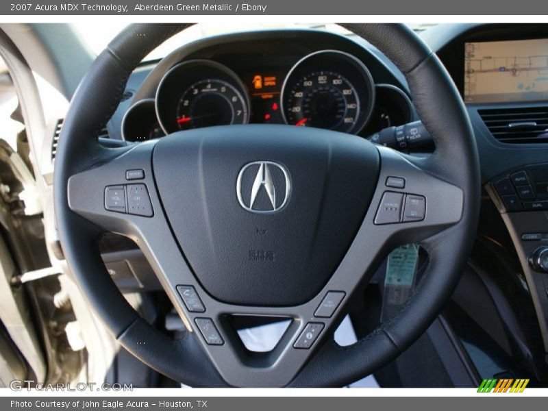 Aberdeen Green Metallic / Ebony 2007 Acura MDX Technology