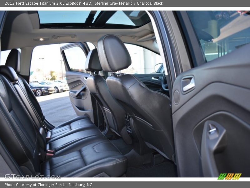 Sterling Gray Metallic / Charcoal Black 2013 Ford Escape Titanium 2.0L EcoBoost 4WD