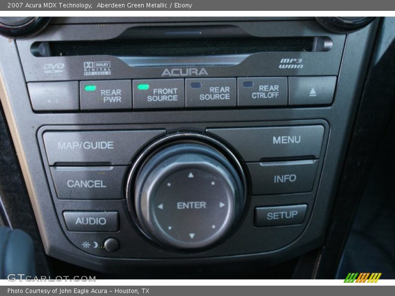 Aberdeen Green Metallic / Ebony 2007 Acura MDX Technology