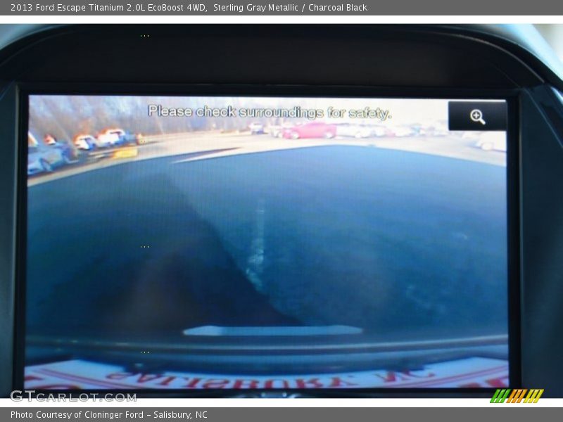 Sterling Gray Metallic / Charcoal Black 2013 Ford Escape Titanium 2.0L EcoBoost 4WD