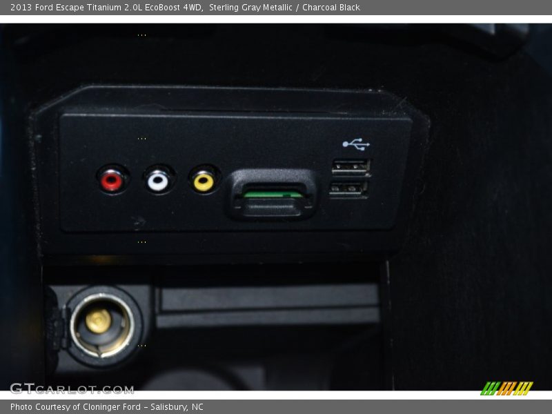 Sterling Gray Metallic / Charcoal Black 2013 Ford Escape Titanium 2.0L EcoBoost 4WD
