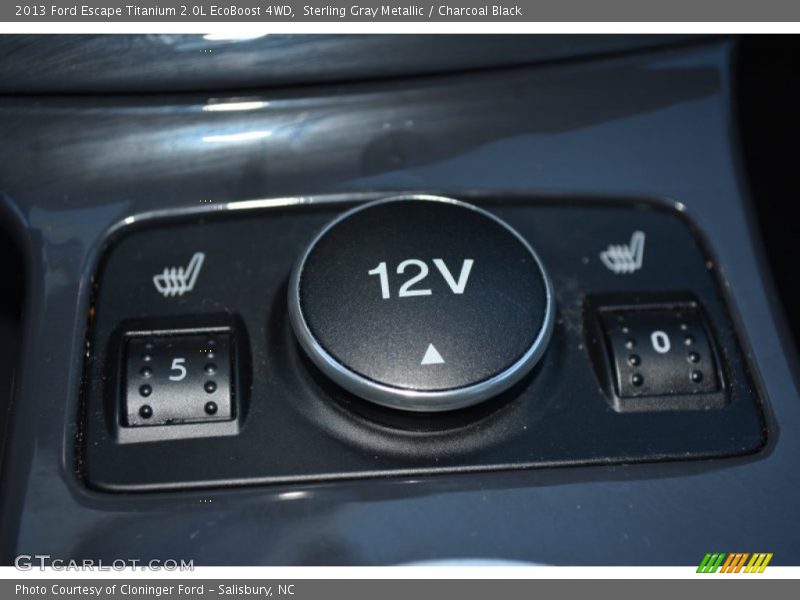 Sterling Gray Metallic / Charcoal Black 2013 Ford Escape Titanium 2.0L EcoBoost 4WD