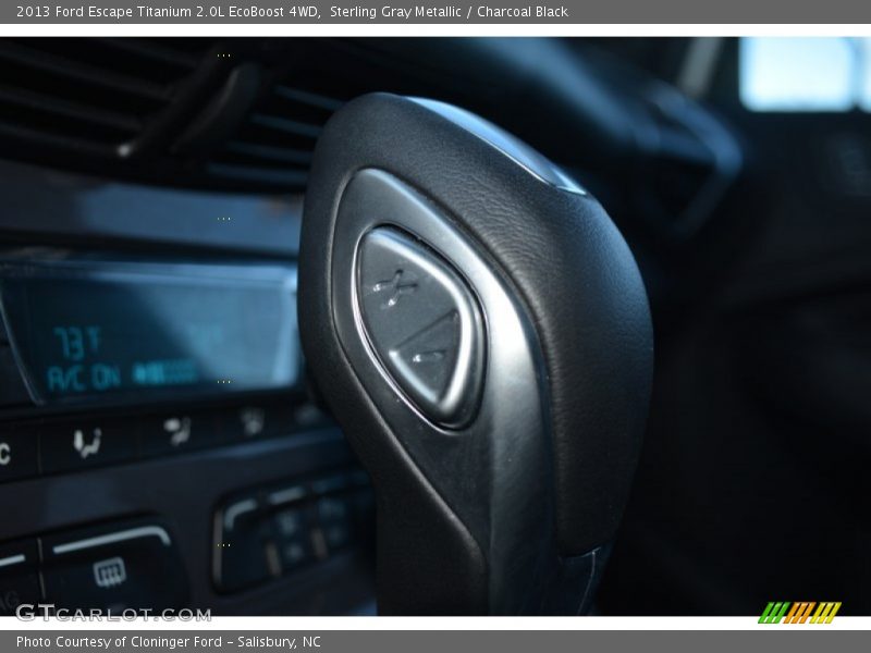 Sterling Gray Metallic / Charcoal Black 2013 Ford Escape Titanium 2.0L EcoBoost 4WD
