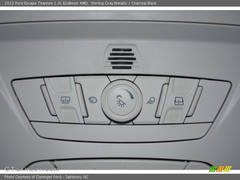 Sterling Gray Metallic / Charcoal Black 2013 Ford Escape Titanium 2.0L EcoBoost 4WD