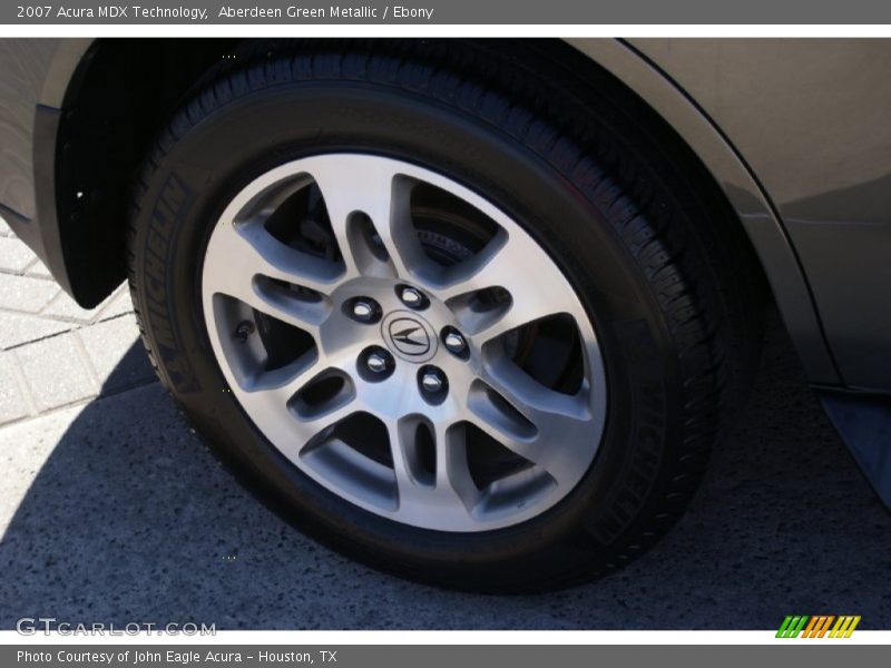 Aberdeen Green Metallic / Ebony 2007 Acura MDX Technology