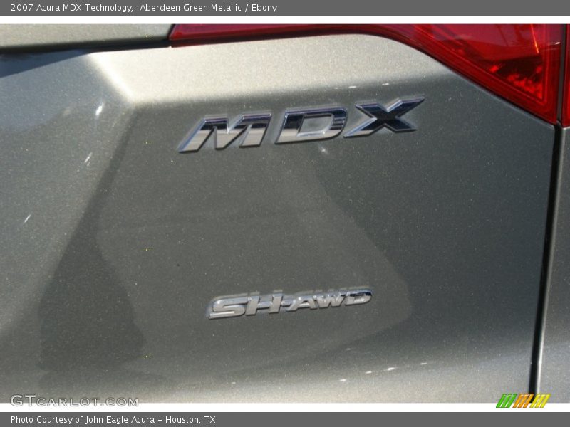 Aberdeen Green Metallic / Ebony 2007 Acura MDX Technology