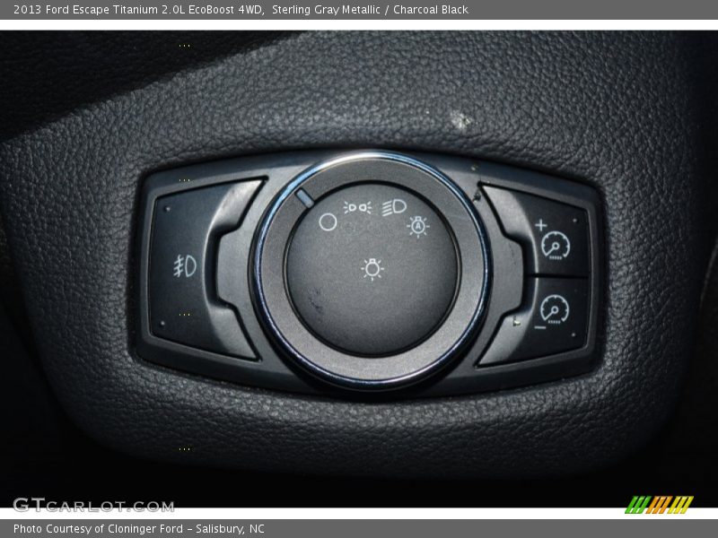 Sterling Gray Metallic / Charcoal Black 2013 Ford Escape Titanium 2.0L EcoBoost 4WD