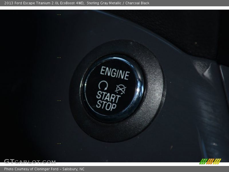 Sterling Gray Metallic / Charcoal Black 2013 Ford Escape Titanium 2.0L EcoBoost 4WD