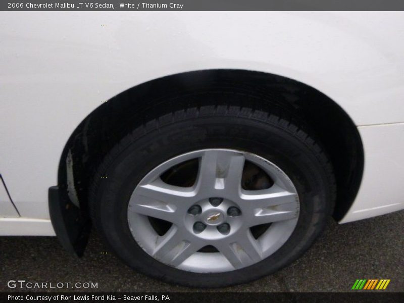 White / Titanium Gray 2006 Chevrolet Malibu LT V6 Sedan