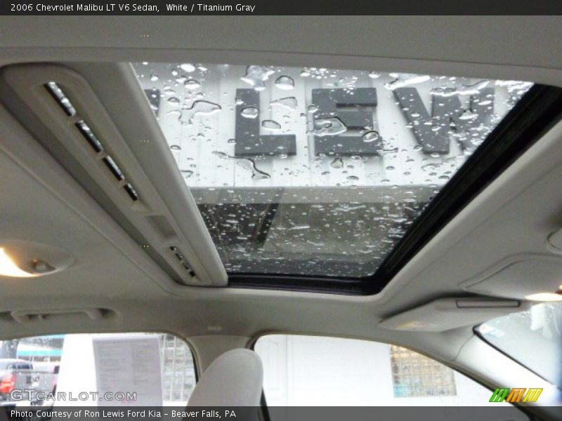White / Titanium Gray 2006 Chevrolet Malibu LT V6 Sedan