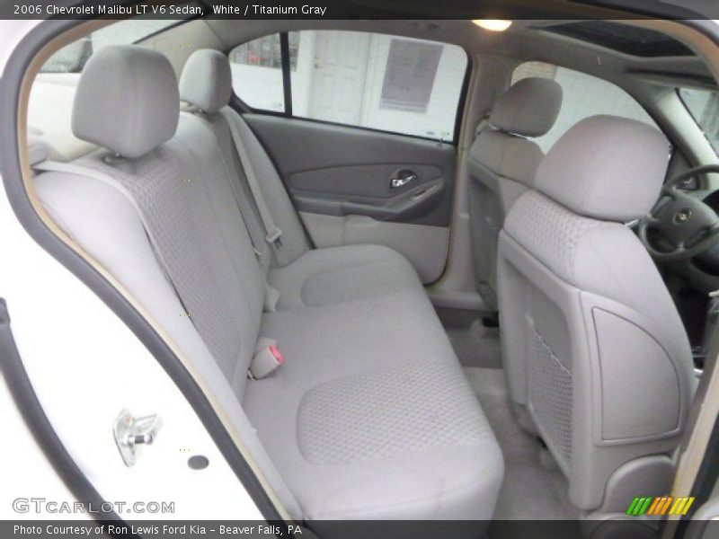 White / Titanium Gray 2006 Chevrolet Malibu LT V6 Sedan