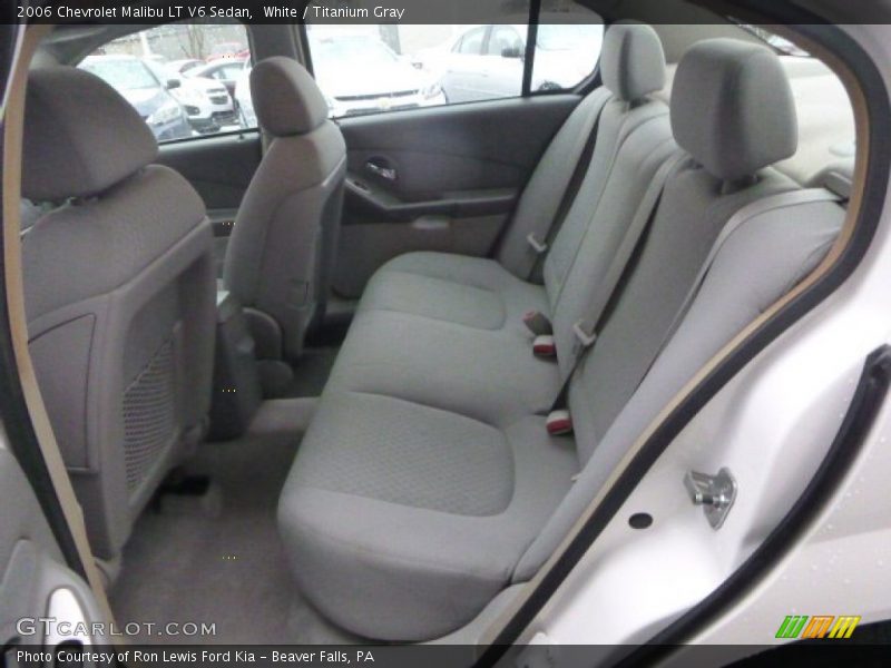 White / Titanium Gray 2006 Chevrolet Malibu LT V6 Sedan