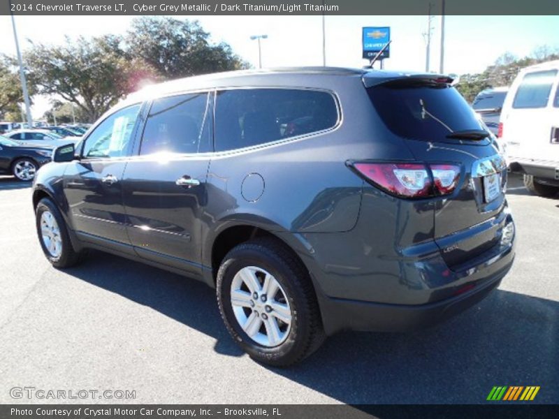 Cyber Grey Metallic / Dark Titanium/Light Titanium 2014 Chevrolet Traverse LT