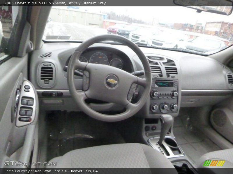 White / Titanium Gray 2006 Chevrolet Malibu LT V6 Sedan