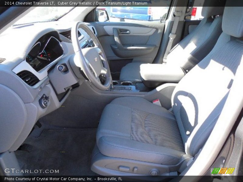 Cyber Grey Metallic / Dark Titanium/Light Titanium 2014 Chevrolet Traverse LT