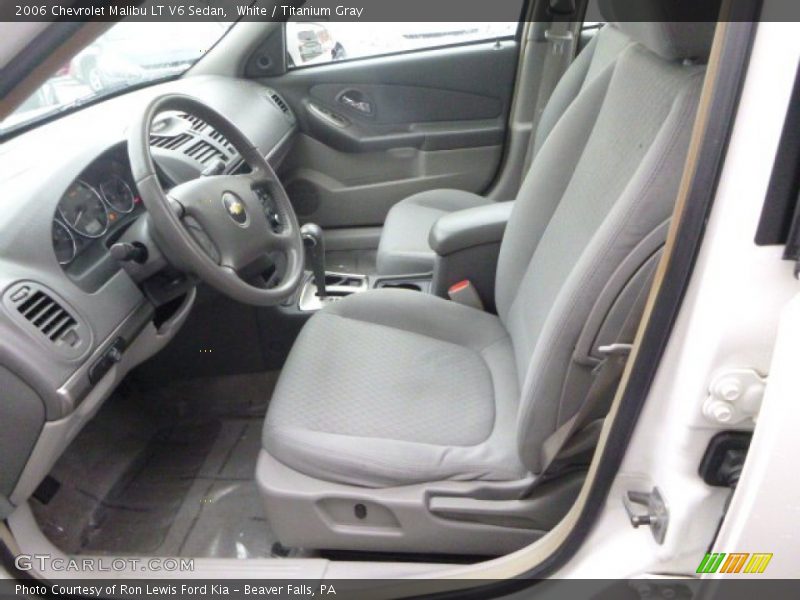 White / Titanium Gray 2006 Chevrolet Malibu LT V6 Sedan