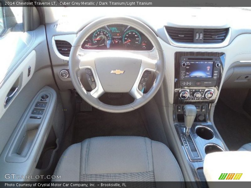 Cyber Grey Metallic / Dark Titanium/Light Titanium 2014 Chevrolet Traverse LT