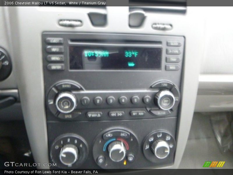 White / Titanium Gray 2006 Chevrolet Malibu LT V6 Sedan