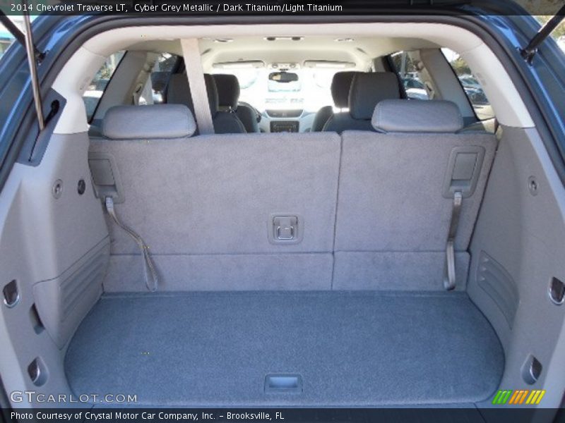 Cyber Grey Metallic / Dark Titanium/Light Titanium 2014 Chevrolet Traverse LT