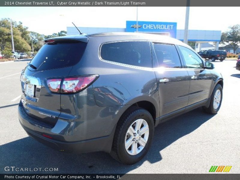 Cyber Grey Metallic / Dark Titanium/Light Titanium 2014 Chevrolet Traverse LT