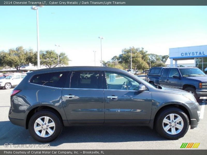 Cyber Grey Metallic / Dark Titanium/Light Titanium 2014 Chevrolet Traverse LT